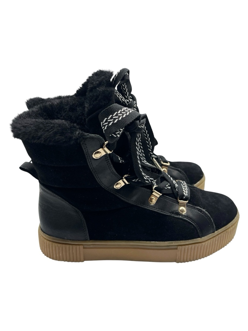H&M Black Winter Boots Size 38 Ca Size 7 US